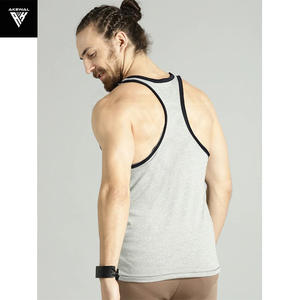 Akewal Custom Men's Fitness Bodybuilding Gym Tank Tops Venta al por mayor Compression Athletic Shirts para Summer Training Sport - Product Image 2