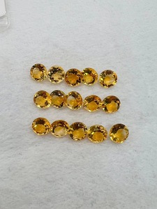 ซิทรินธรรมชาติคุณภาพ AA ขนาด 10x10 มม. ทรงบริลเลียนท์คัท แพ็ค 1 ชิ้น สีเหลือง พลอยเมห์ราจูดิน รับรองโดยบุคคลที่สาม 6-8 - Product Image 3