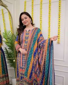 Costumes de pelouse brodés/salwar kameez pakistanais prix bas vente en gros/vêtements indiens et pakistanais - Product Image 4