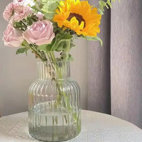 Ensemble de Vases en verre à haute teneur en borosilicate dispositif d'arrangement de fleurs Terrarium verre Art Pot de fleurs Vase ornements en verre personnalisable