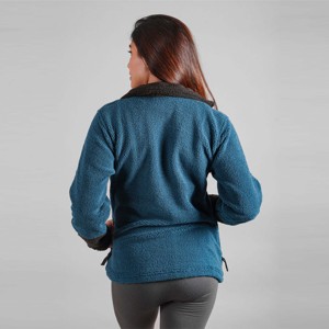 Cozy Sherpa Fleece Jacket Chaqueta de invierno suave y cálida Perfecta para ropa informal y aventuras al aire libre - Product Image 2
