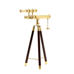 Soporte de Telescopio de Aluminio de 23 cm, Modelo Decorativo Náutico, Diseño Costero, Ligero, para Mesa, Artesanía Moderna - Product Image 2