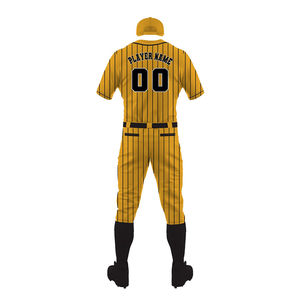 Venta al por mayor adultos de alta calidad transpirable uniforme de béisbol Hip Hop sublimación impresa color sólido hombres uniformes de béisbol OEM - Product Image 3