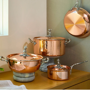 ชุดเครื่องครัว5ชิ้นสำหรับใช้ในครัวหม้อและกระทะสำหรับทอดนมซุปดัตช์ทำจากเหล็กพร้อมฝาทองแดง - Product Image 5