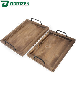 ถาดเสิร์ฟไม้อะคาเซียทำด้วยมือเป็นมิตรกับสิ่งแวดล้อมดีไซน์ร่วมสมัยหรูหราเพิ่มพื้นที่ - Product Image 4