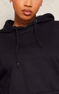 Sudadera con capucha negra de gran tamaño de longitud completa de alta calidad para mujer, sudaderas con capucha antiarrugas y transpirables, sudadera con cremallera para mujer - Product Image 4