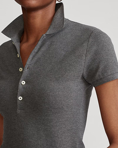 Haute qualité été vêtements décontractés 100% coton polo femme séchage rapide anti-boulochage manches courtes confortable dames polo - Product Image 5