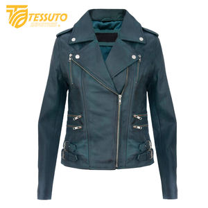 Chaqueta de Cuero 100% Real para Mujer, Estilo Casual, Cuello Alto, Transpirable, Empaque Premium - Product Image 4