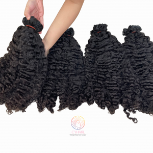 Vente chaude 100% cheveux humains vierges bruts birmans bouclés Afro femmes noires; Vendeurs de cheveux bouclés birmans bruts vietnamiens de haute qualité - Product Image 5