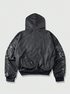 Sudadera con capucha y cremallera con cuello embudo para mujer, chaqueta suave y acogedora de manga larga, traje informal elegante para gimnasio o ropa de moda de viaje - Product Image 2