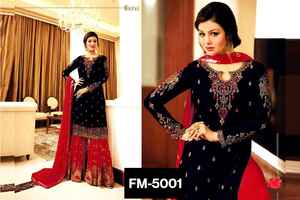 Indtani Ropa Étnica Punjabi vestido de alta calidad de moda Salwar Kameez traje de mujer a granel diseñador pakistaní Sharara traje vestido - Product Image 6