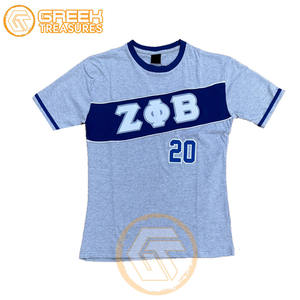 เสื้อยืดผู้หญิงผ้าคอตตอนสูง XL เสื้อผ้าสโมสร Zeta Phi Beta ชุดเป็นพี่น้องลำลองไฮเทคธรรมดาขายส่ง - Product Image 5