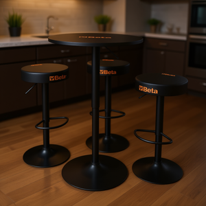 Conjunto de Muebles de Bar con Altura Ajustable, Compuesto por Mesa y Tres Taburetes - Product Image 3