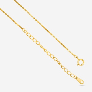 Collar de Plata 92.5 con Baño de Oro 14K y 18K y Oro Rosa, Diseño de Luna Moderno, Cadena de Eslabones para Boda o Regalo 191480 - Product Image 5