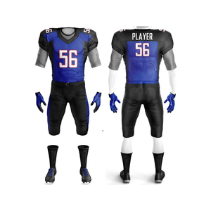 Uniforme de football américain personnalisé, maille légère et durable avec logos sublimés, fourniture d'usine en gros, idéale pour les écoles - Product Image 6