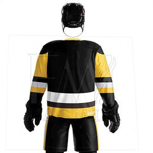 Uniforme de hockey sur glace en polyester 100% pour hommes, ensemble de logos imprimés personnalisés, shorts de style pakistanais - Product Image 4