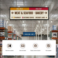 Pantalla LCD de Doble Cara para Publicidad en Bares, con Montaje Colgante, Android 11, 2K, para Hoteles y Resorts