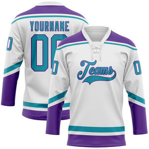 Maillot de hockey sur glace personnalisé par sublimation, tissu respirant et antibactérien, impression par sublimation intégrale, couleurs et logos personnalisés pour - Product Image 4