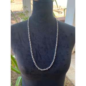 Collier en argent sterling Navajo fait main avec perles de 30 pouces - Product Image 2