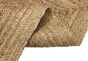 Naturel 4x6 FT tissé à la main réversible Pile moyenne ferme Jute tapis Logo personnalisable grande cuisine plage salle à manger porte tressée - Product Image 6