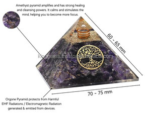 Vente en gros de pierres précieuses naturelles en améthyste sculptées Feng Shui Pierre de guérison pour Reiki Méditation Pierre semi-précieuse Artisanat pour - Product Image 3