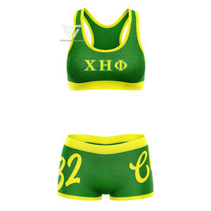 Vêtements de sororité Chi Eta Phi personnalisés Ensemble de gymnastique imprimé 2 pièces Vêtements de sport Ensemble de fitness Ensembles de yoga Accessoires grecs - Product Image 1