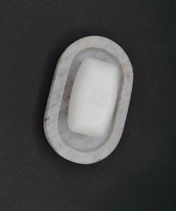 Luxurious Marble Look Resin Bathroom Accessory with Dispenser <b>Toothbrush</b> <b>Holder</b> Tray Soap Dish - Product Image 4