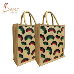 Bolsas de Compras de Yute Impresas de Alta Calidad, Hermosas y Resistentes, con Logotipo Personalizado, Venta al Por Mayor - Product Image 1