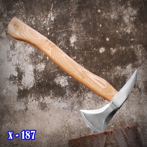 ขวานหัวขวานขวานโทมาฮอว์กเหล็กคาร์บอนสูงทำด้วยมือแบบกำหนดเองของขวัญสำหรับตั้งแคมป์ - Product Image 3