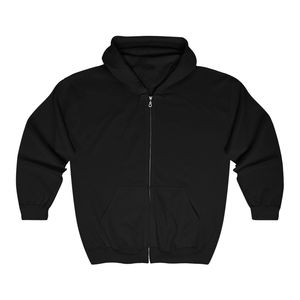 Sweat-shirt d'hiver pour homme en coton 350G, personnalisé, avec capuche et fermeture éclair, cordon de serrage, coupe classique, motif uni, service OEM, vente en gros - Product Image 2
