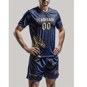 Maillot de Football Dragon personnalisé de haute qualité Premium impression numérique Sublimation équipe haut court maillot de Football américain Premium - Product Image 2