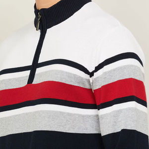 Sudadera con Capucha de Alta Calidad, 100% Algodón, Gruesa, Felpa Francesa, Corte Ajustado, con Cierre de 1/4 para Hombre - Product Image 2