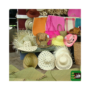 Nouveaux produits 2025 chapeau de paille en jonc de mer mode aller à la plage conception OEM personnaliser à la main pour la saison estivale du Vietnam en gros - Product Image 4