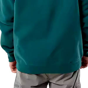 เสื้อมีฮู้ดแบบสวมหัวของผู้ชายมาใหม่พร้อมโลโก้ของคุณเสื้อมีฮู้ดแบบสวมหัวผ้าคอตตอนผสมสีพื้นมีสไตล์ออกแบบได้ตามต้องการ - Product Image 4