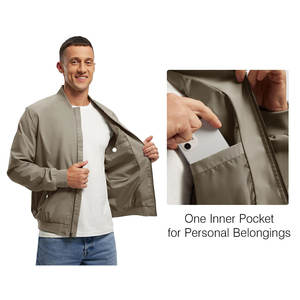 แจ็กเก็ตบอมเบอร์สำหรับผู้ชายแจ็กเก็ตบอมเบอร์แจ็กเก็ตแบบสั่งทำแนวสตรีทสูง - Product Image 4