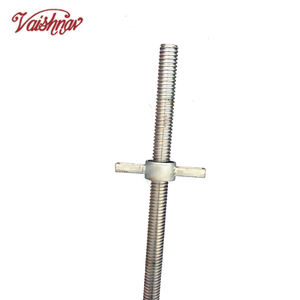 Accessoires de base de cric réglable en acier Cuplock pour la construction d'échafaudages avec un design industriel - Product Image 4