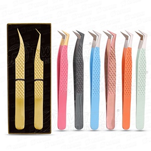 Pince à épiler en fibre de diamant Plasma noir en acier inoxydable japonais pour cils 3D 4D 5D - Product Image 3