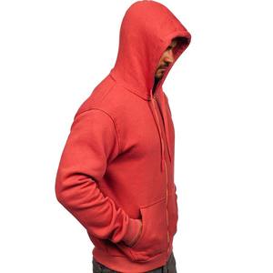 Sudadera de Forro Polar con Cremallera y Mangas Raglán para Hombre, Sudadera con Capucha de Algodón Grueso con Cremallera Completa, Cálida - Product Image 5