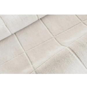 Alfombra de lana de marfil con mechones a mano personalizada moderna con patrón de rejilla geométrica para sala de estar, dormitorio, oficina o decoración de Picnic, MOQ bajo - Product Image 3