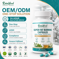 Rainwood Marque Privée Super Thé Herbal Brûle-Graisse, Gummies Keto ACV, Capsules Minceur Super Brûle-Graisse