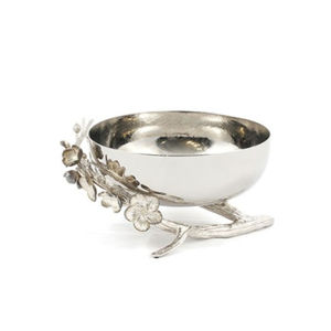 Accesorios de comedor Cuenco para servir comida Diseño atractivo Cuenco de tuerca de metal con base floral para eventos y fiestas Cuenco de artículos de servidor - Product Image 1
