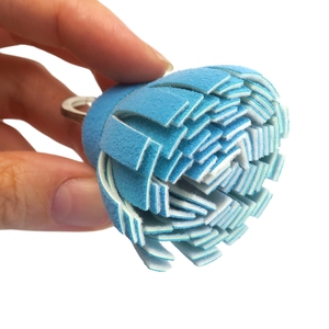 พวงกุญแจพู่หนังพร้อมเทคนิคการพิมพ์สกรีนโลหะผ้าไหม - Product Image 5