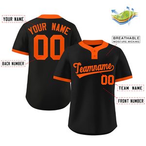 Maillot de baseball personnalisé tissu en maille tissu de softball à séchage rapide bouton de chemise brodé équipe Fit jeunes matériel sergé lettres USA uniforme - Product Image 2