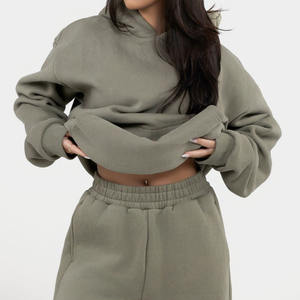 Sweat à capuche unisexe personnalisé avec logo, streetwear, épaules tombantes, 420 g/m², poids lourd, sans cordon, coupe oversize, 80 % coton, automne - Product Image 2