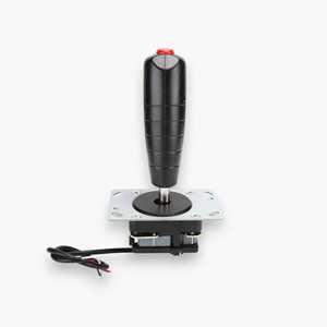 Joystick de Vuelo de Alta Calidad de 5 Pines, Negro, de Metal y Plástico, Accesorios para Simuladores de Vuelo Arcade, Alámbrico, Acolchado, Ergonómico - Product Image 3