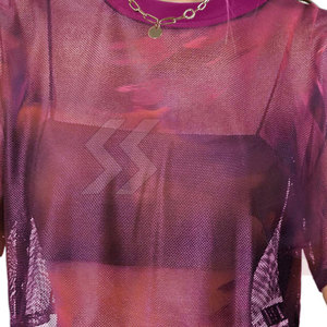 <b>Top</b> Quality Solid Color <b>Women</b> <b>Mesh</b> Boxy T-Shirts Breathable Lightweight Cotton T-Shirt For <b>Women</b> - Product Image 6