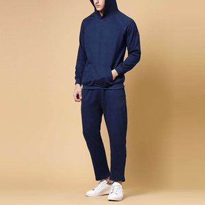Conjunto Deportivo para Hombre, Estilo Clásico, Sudadera con Capucha y Pantalones Deportivos, Color Sólido, Talla Grande, Secado Rápido, Cómodo - Product Image 3