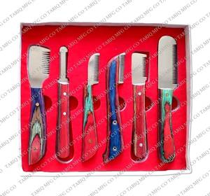 Cuchillo para Desplumar Animales, Cuchillo de Seguridad de Acero Inoxidable con Múltiples Cuchillas para Recortar el Pelo, Juego de Cuchillos para Desplumar para Gatos, Perros, Mascotas, Veterinaria - Product Image 5