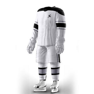 Uniforme de hockey sur glace de couleur unie de style différent 100% ensembles d'uniformes de hockey sur glace en polyester - Product Image 1