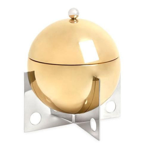 โถเก็บโลหะสีเขียวสไตล์วินเทจพร้อมฝาปิดสำหรับตกแต่งสีทองที่ใส่กาแฟชาสำหรับบ้านห้องครัวของขวัญตกแต่ง - Product Image 4